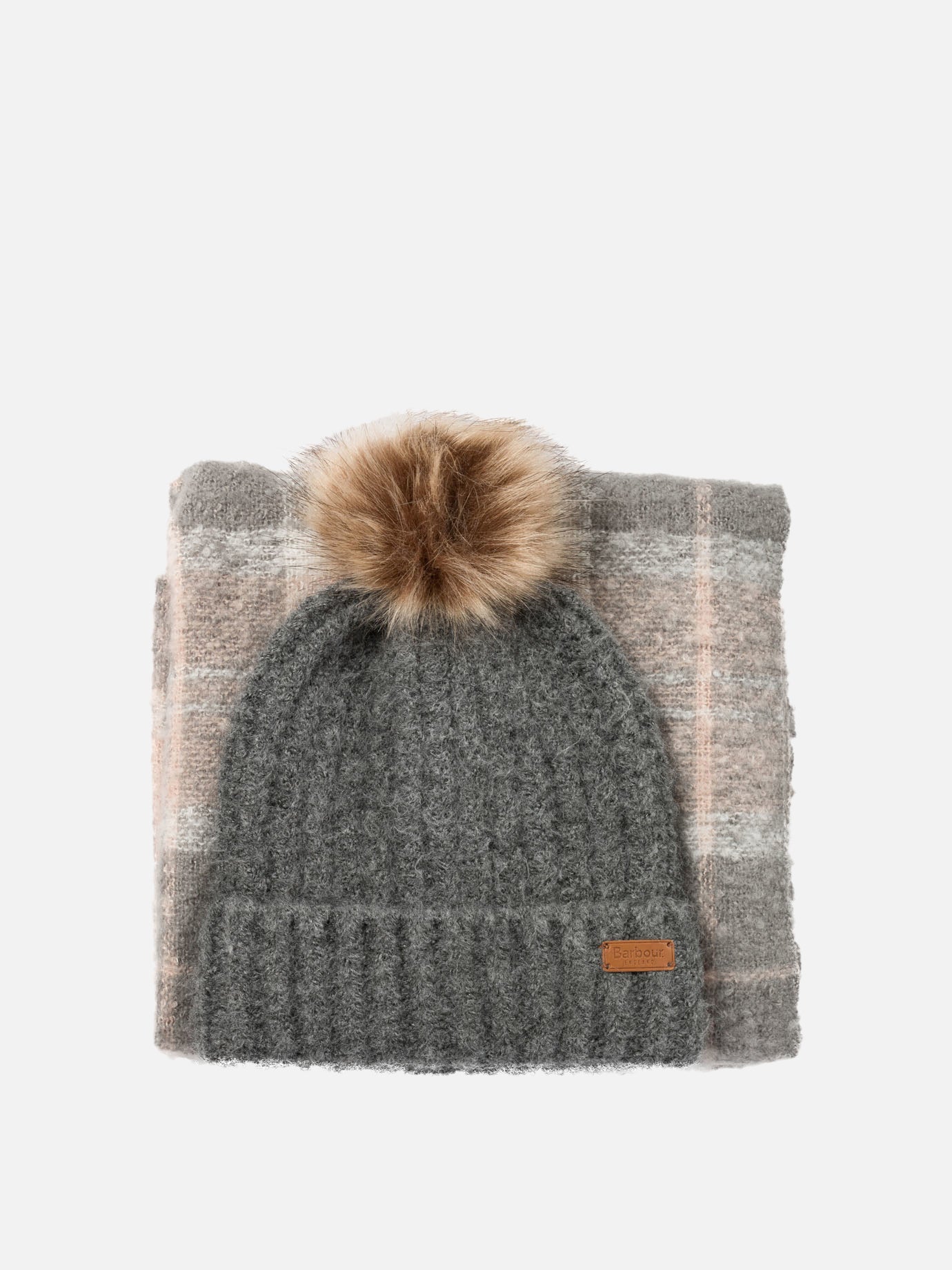 Fringed scarves 97% polyester 3% elastane  Grey - Barbour Women | PDP | VIETTI Online Store | thumbnail