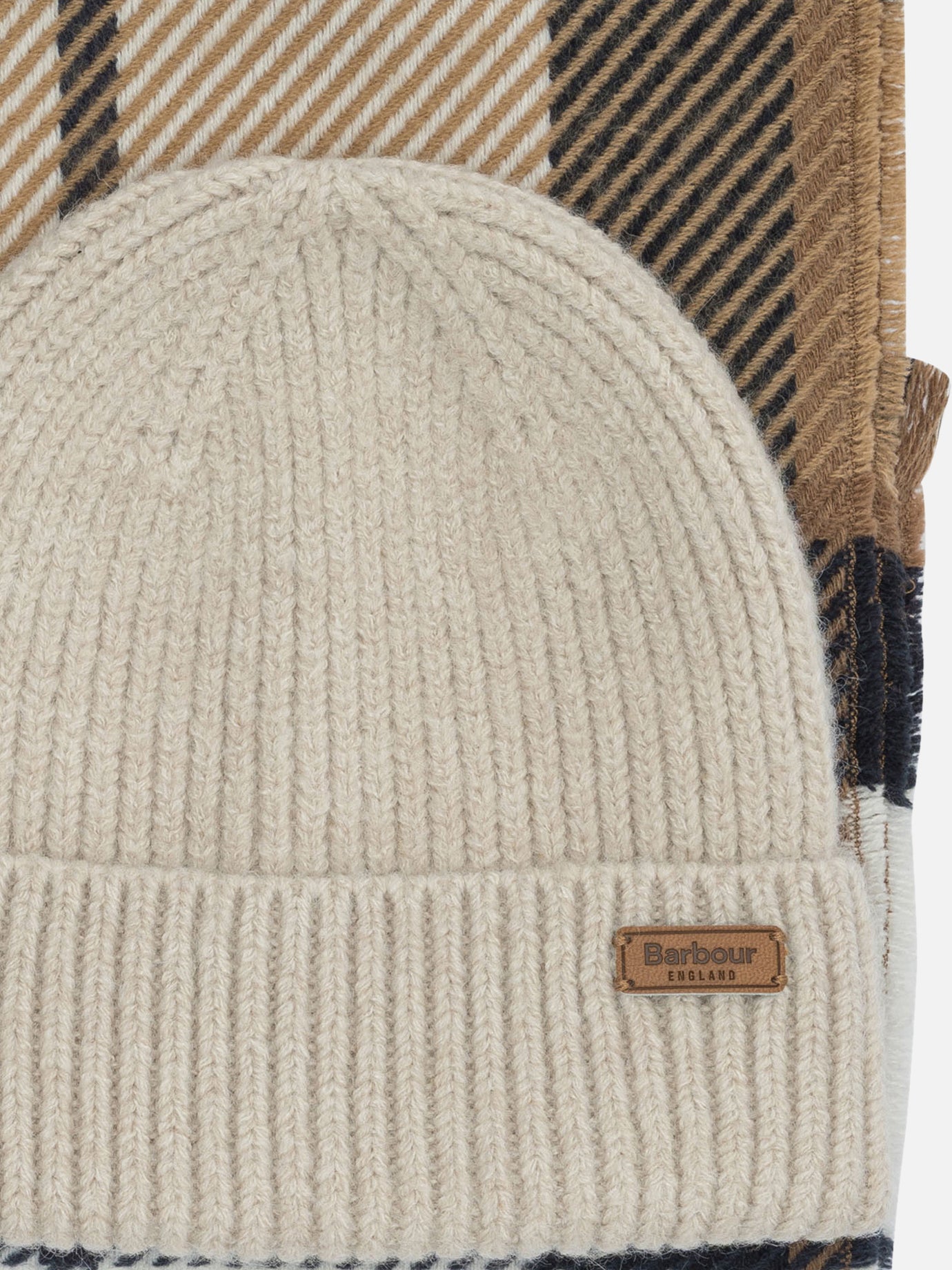 Sciarpe con frange 97% polyester 3% elastane  Beige - Barbour Donna | PDP | VIETTI Online Store | thumbnail_2
