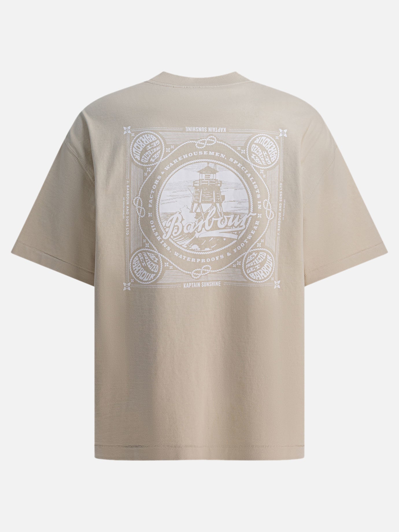 T-shirt girocollo Print  Bianco - Barbour Uomo | PDP | VIETTI Online Store | Zoom-Modal_2
