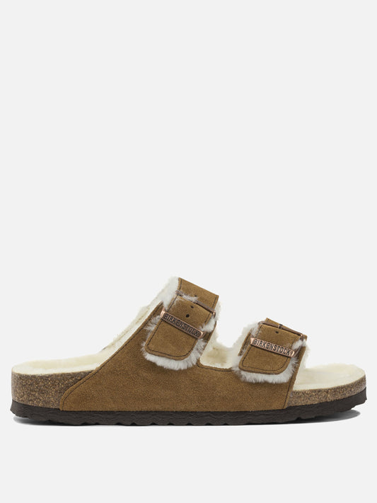 Flat sandals 100% leather  Beige - Birkenstock Women | PDP | VIETTI Online Store 
