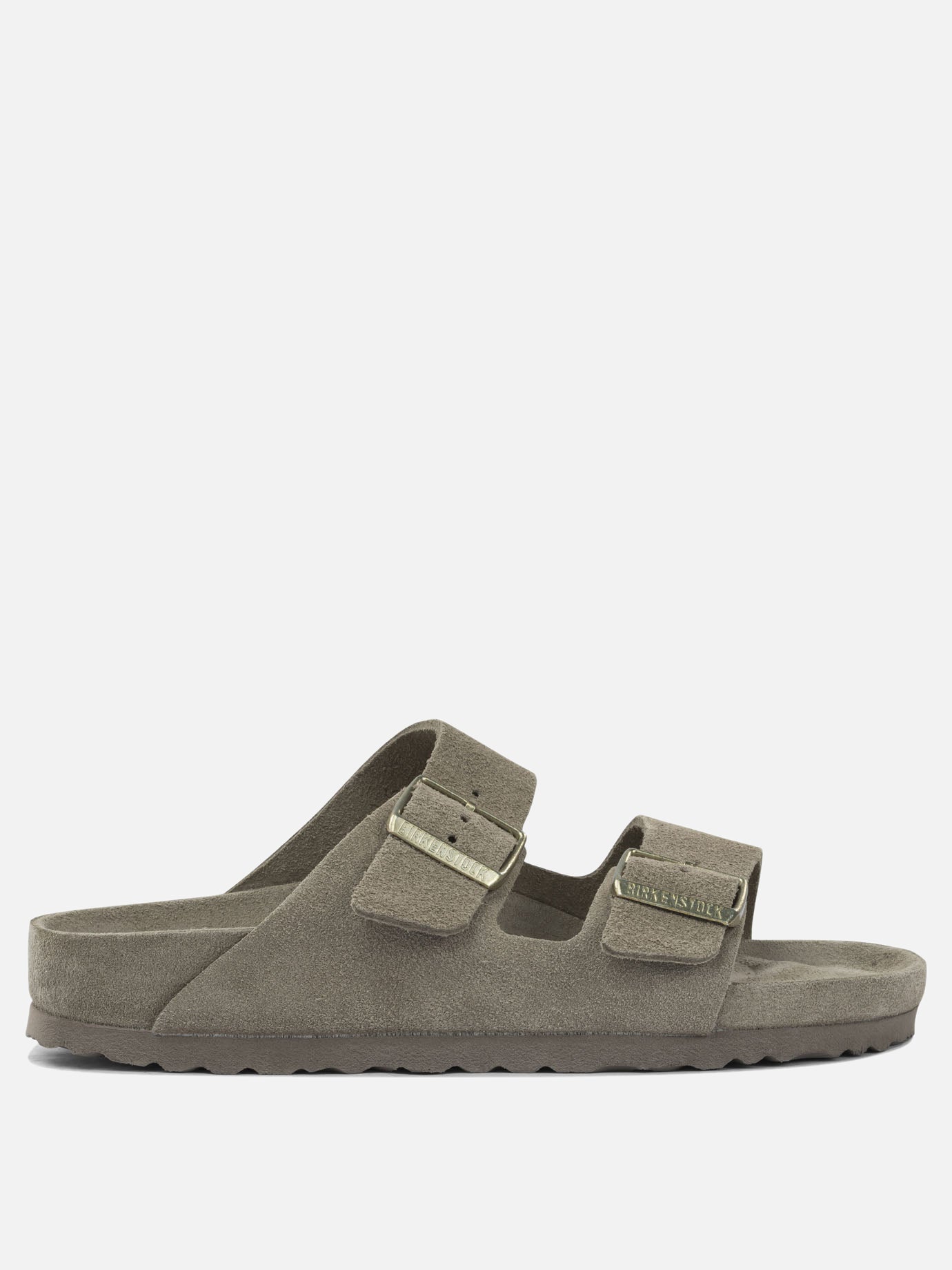 Flat sandals 100% leather  Grey - Birkenstock Women | PDP | VIETTI Online Store | thumbnail