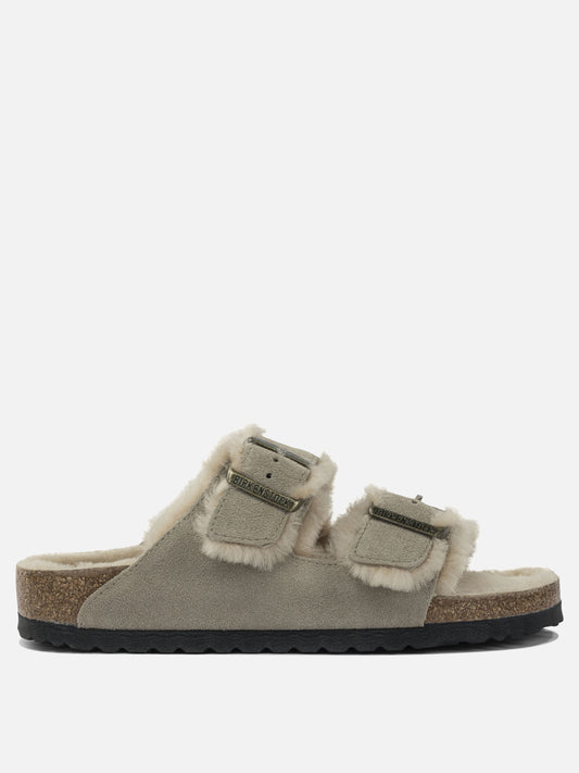 Flat sandals 100% leather  Grey - Birkenstock Women | PLP | VIETTI Online Store 

