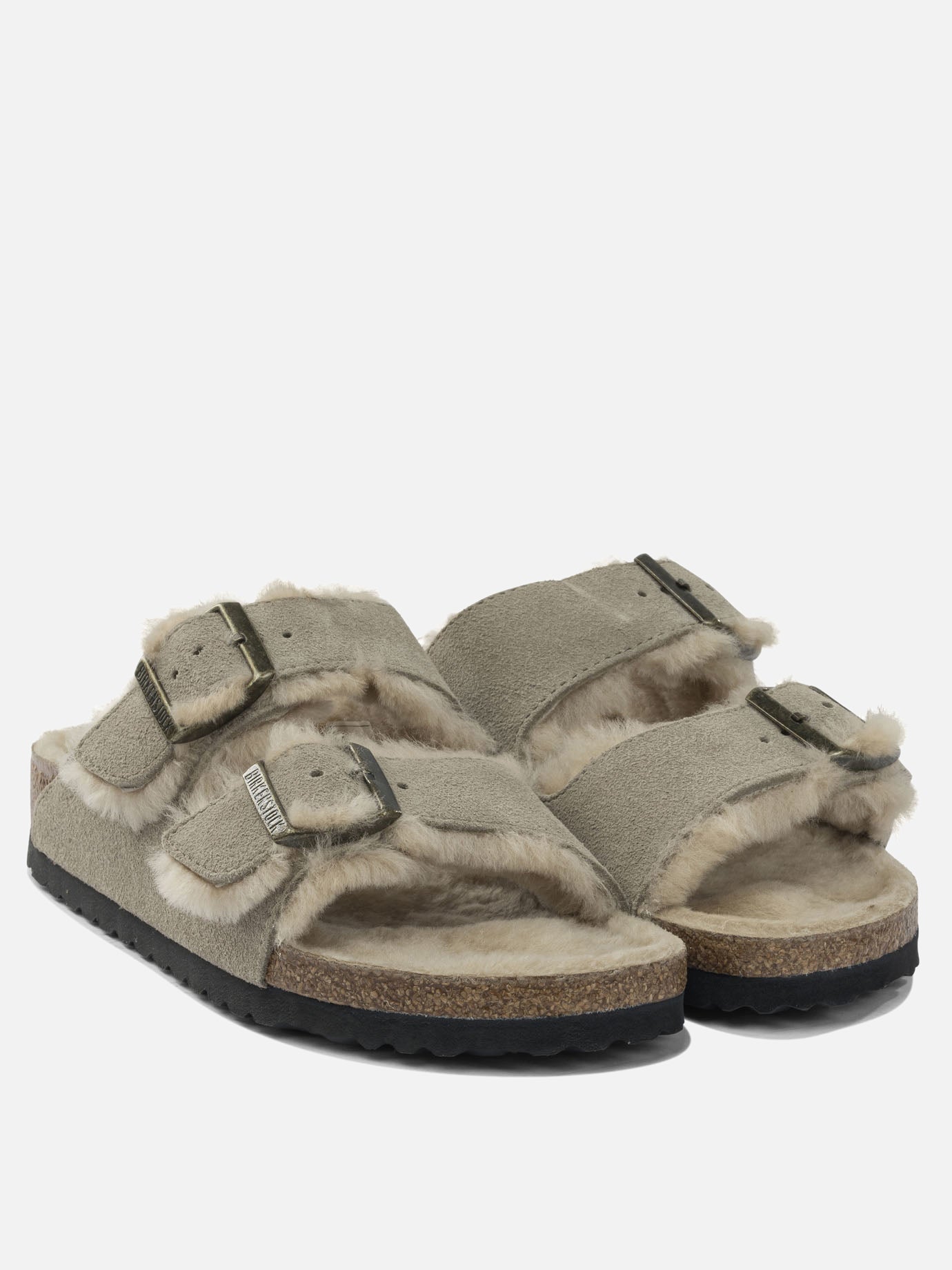 Flat sandals 100% leather  Grey - Birkenstock Women | PDP | VIETTI Online Store | thumbnail_2