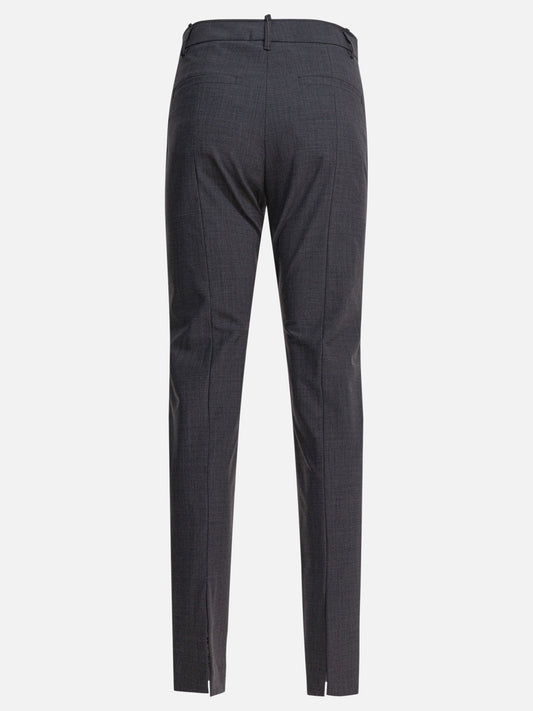 Pantaloni casual Solid colour  Grigio - Brunello Cucinelli Donna | PDP | VIETTI Online Store | 2
