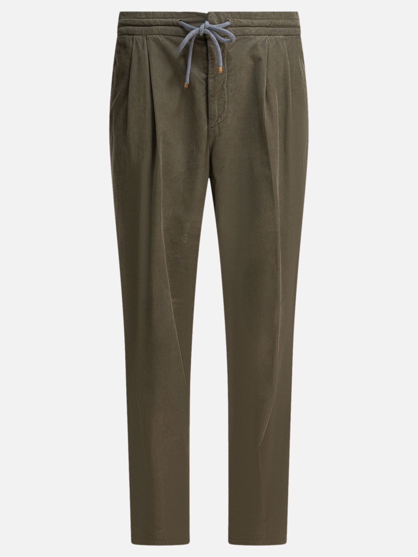 Pantaloni casual Solid colour  Verde - Brunello Cucinelli Uomo | PDP | VIETTI Online Store | thumbnail