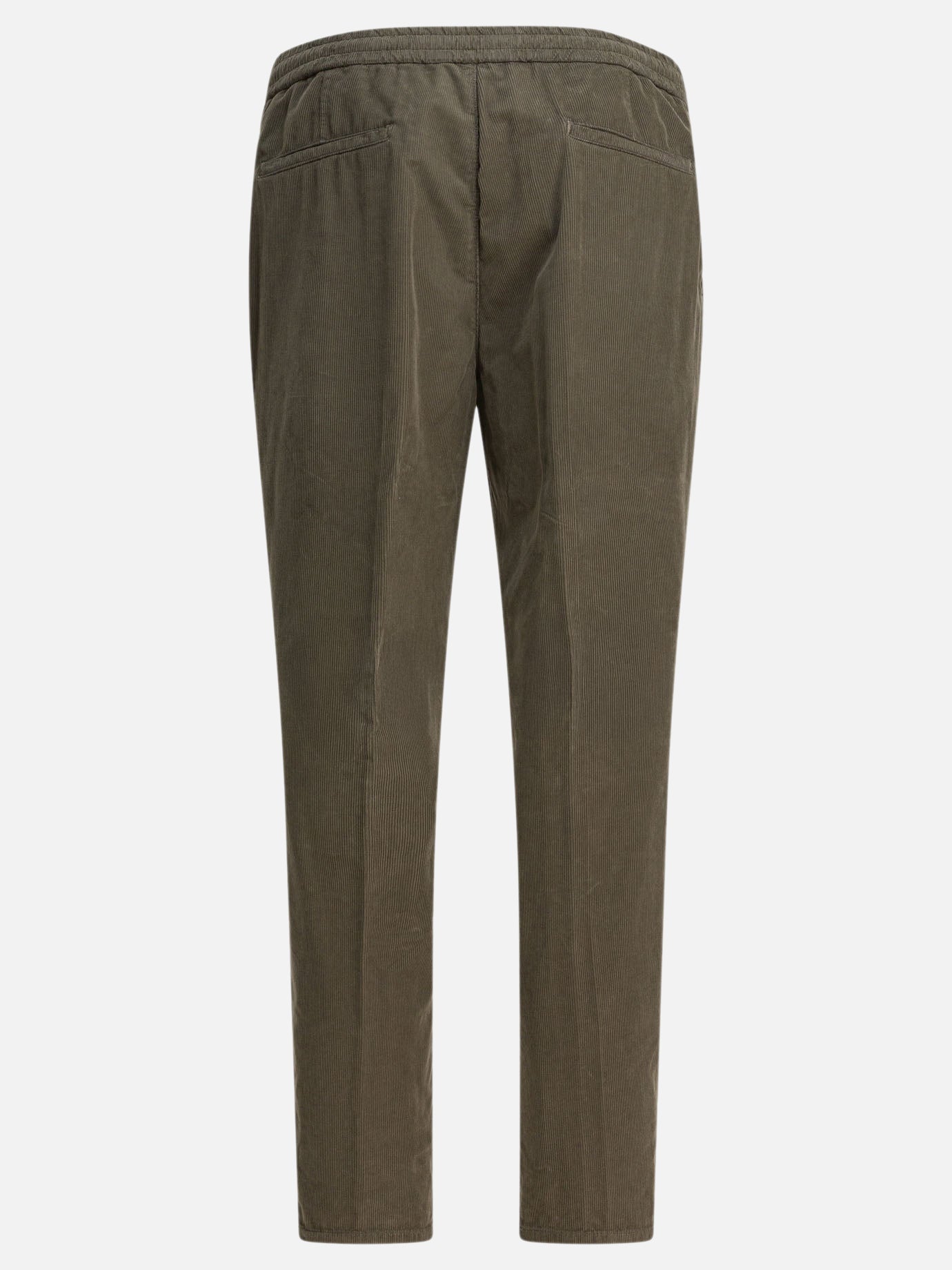 Pantaloni casual Solid colour  Verde - Brunello Cucinelli Uomo | PDP | VIETTI Online Store | thumbnail_2