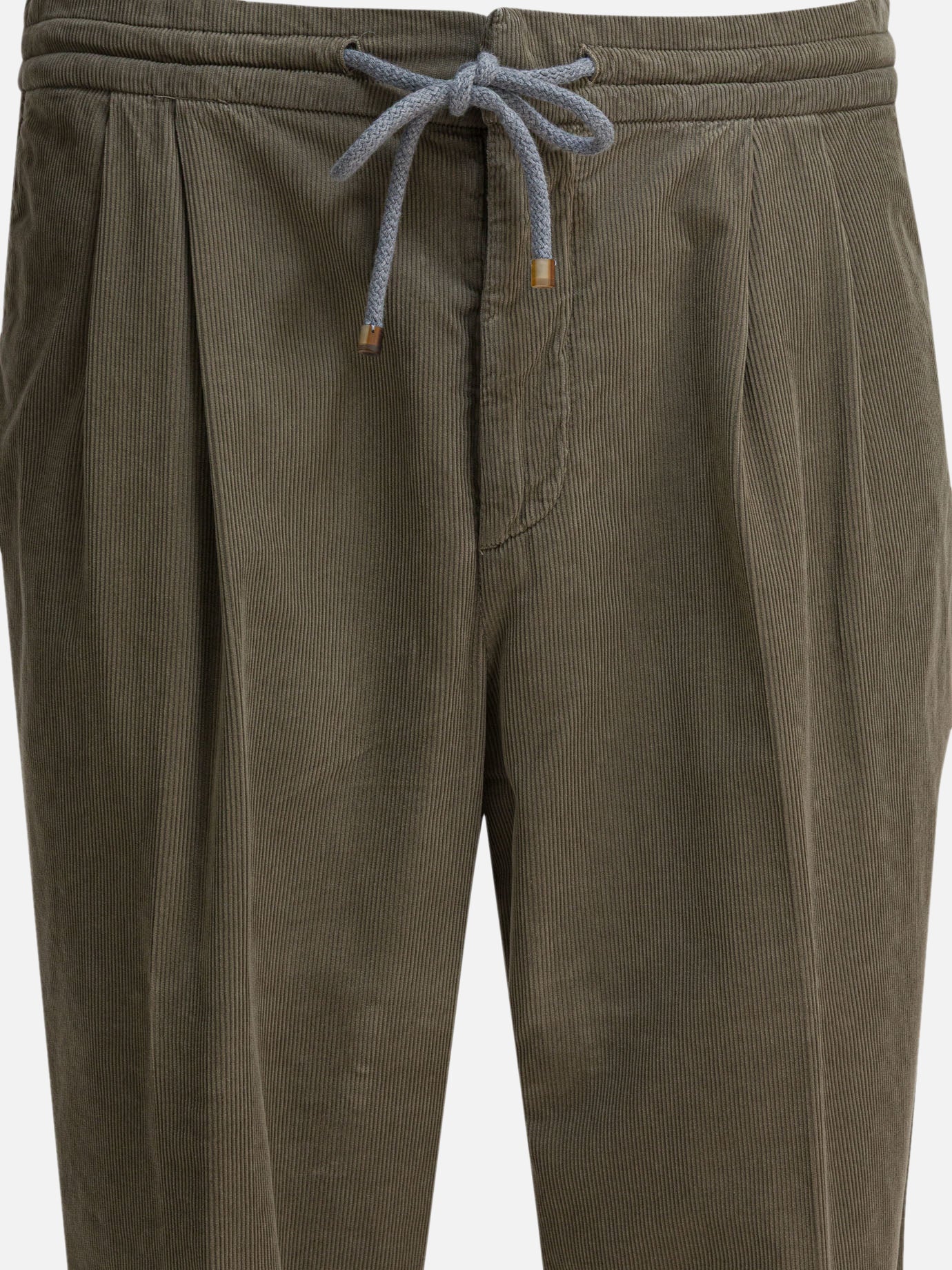 Pantaloni casual Solid colour  Verde - Brunello Cucinelli Uomo | PDP | VIETTI Online Store | Zoom-Modal_3
