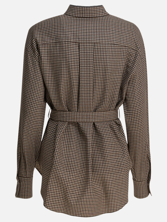 Casual shirts Check  Brown - Brunello Cucinelli Women | PDP | VIETTI Online Store | 2
