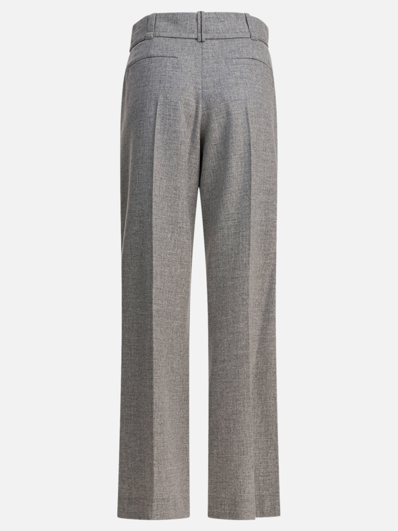 Pantaloni casual Solid colour  Grigio - Brunello Cucinelli Donna | PDP | VIETTI Online Store | thumbnail_2