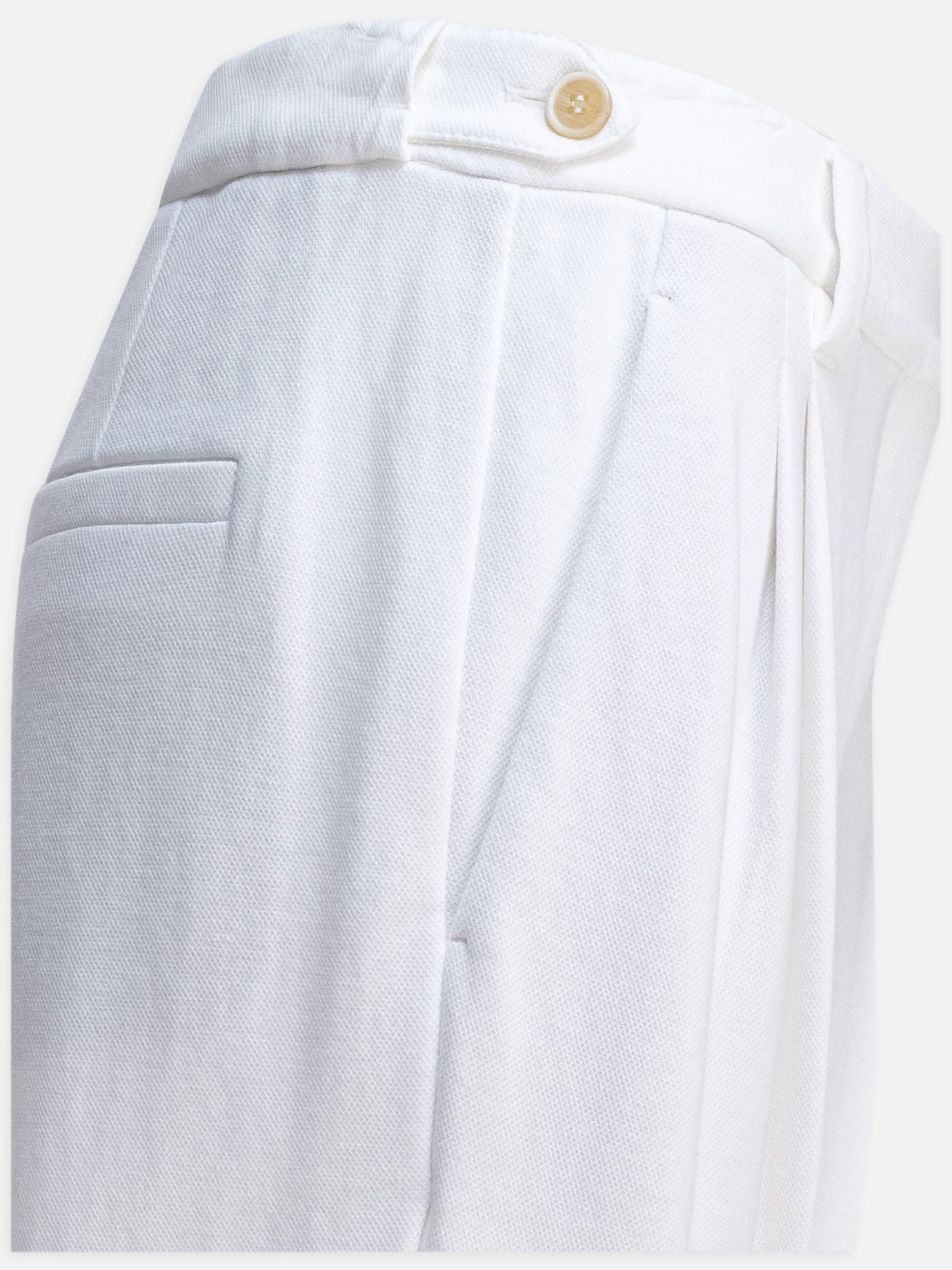 Tailored trousers Solid colour  White - Brunello Cucinelli Women | PDP | VIETTI Online Store | Zoom-Modal_4
