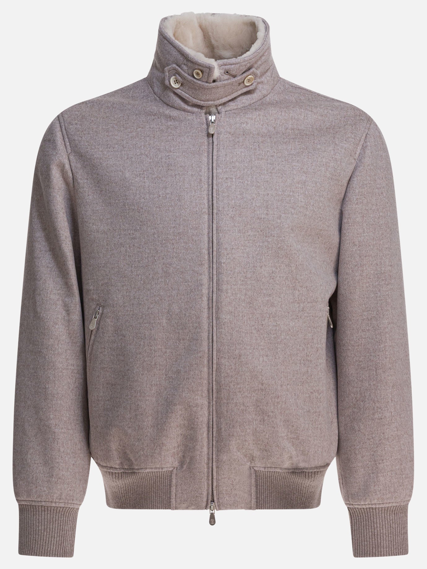 Cappotti corti Solid colour  Marrone - Brunello Cucinelli Uomo | PDP | VIETTI Online Store | Zoom-Modal
