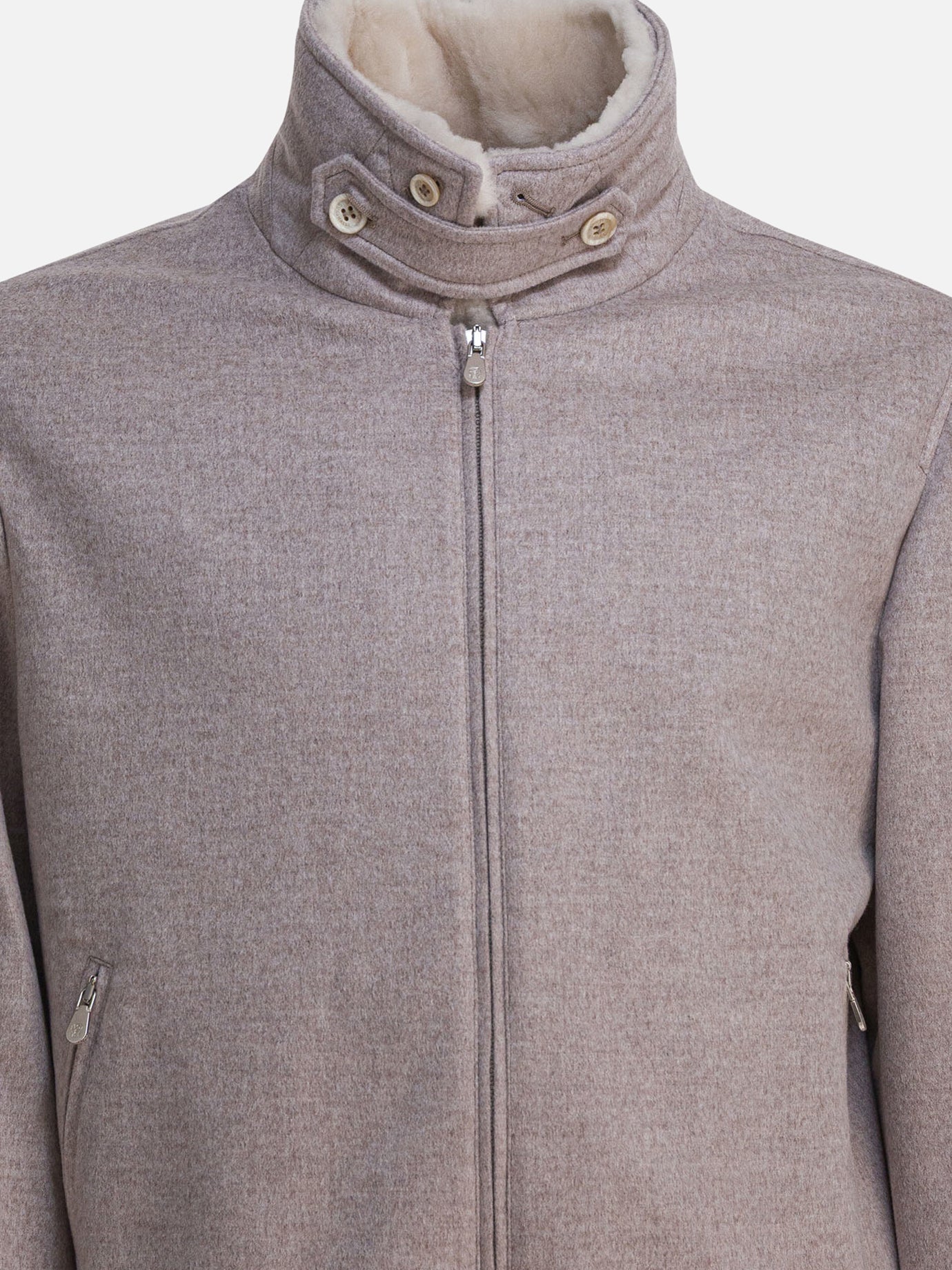 Cappotti corti Solid colour  Marrone - Brunello Cucinelli Uomo | PDP | VIETTI Online Store | Zoom-Modal_3
