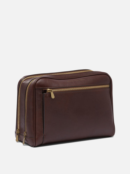 100% leather 100% leather  Brown - Brunello Cucinelli Men | PDP | VIETTI Online Store | 2
