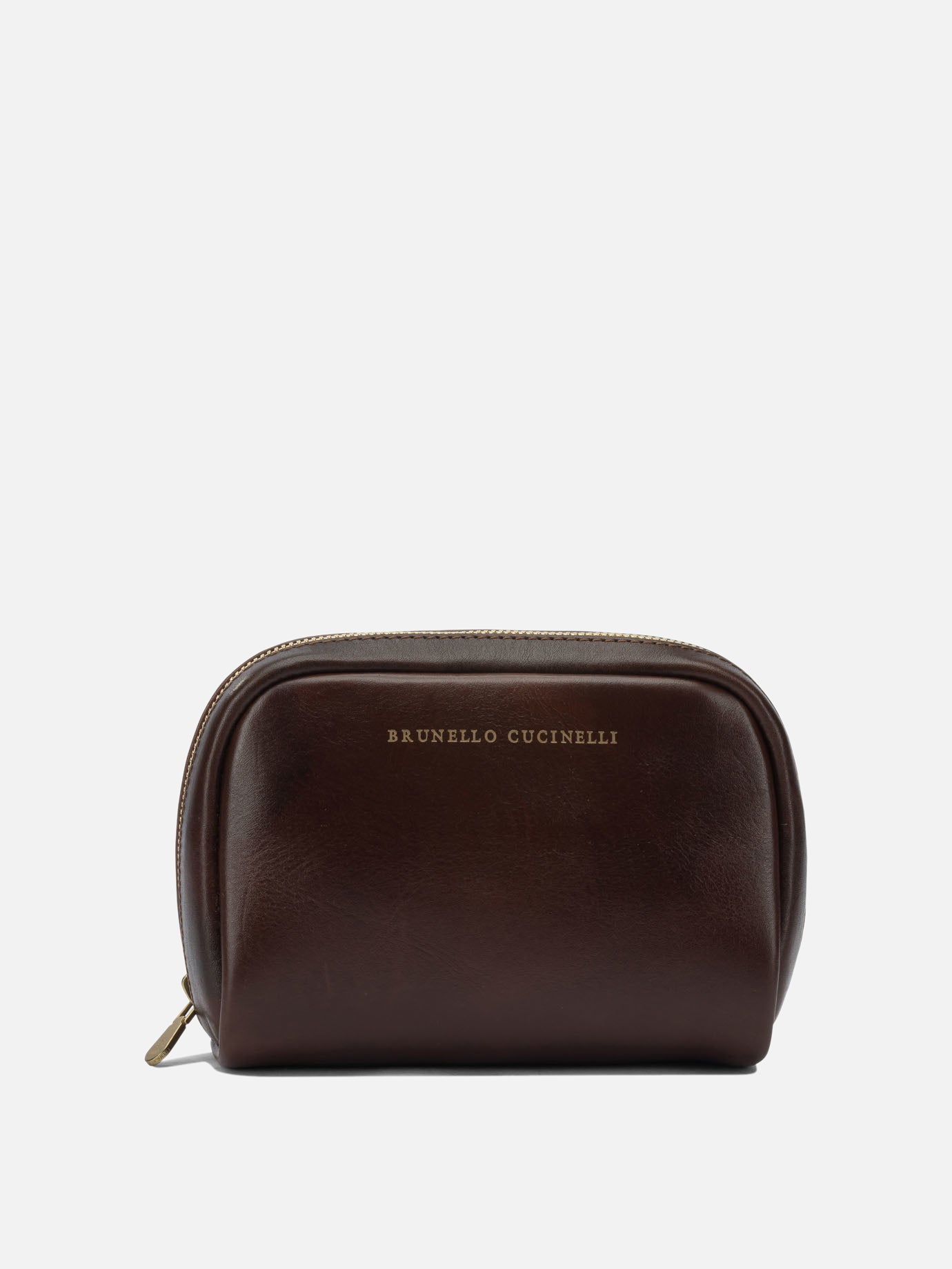 Beauty cases 100% leather - Lining: 100% cotton  Brown - Brunello Cucinelli Men | PDP | VIETTI Online Store | Zoom-Modal
