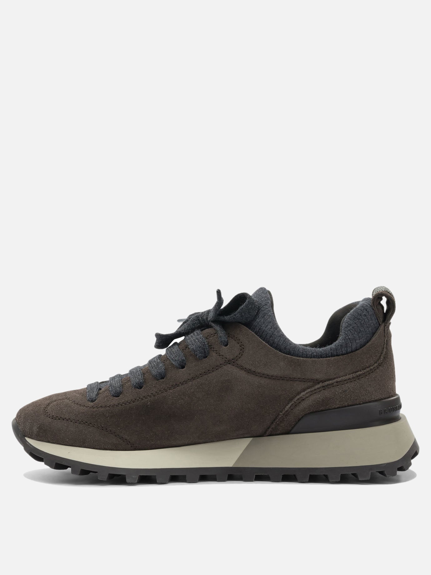Sneaker basse 60% virgin wool 30% cashmere 10% silk  Nero - Brunello Cucinelli Donna | PDP | VIETTI Online Store | Zoom-Modal_3
