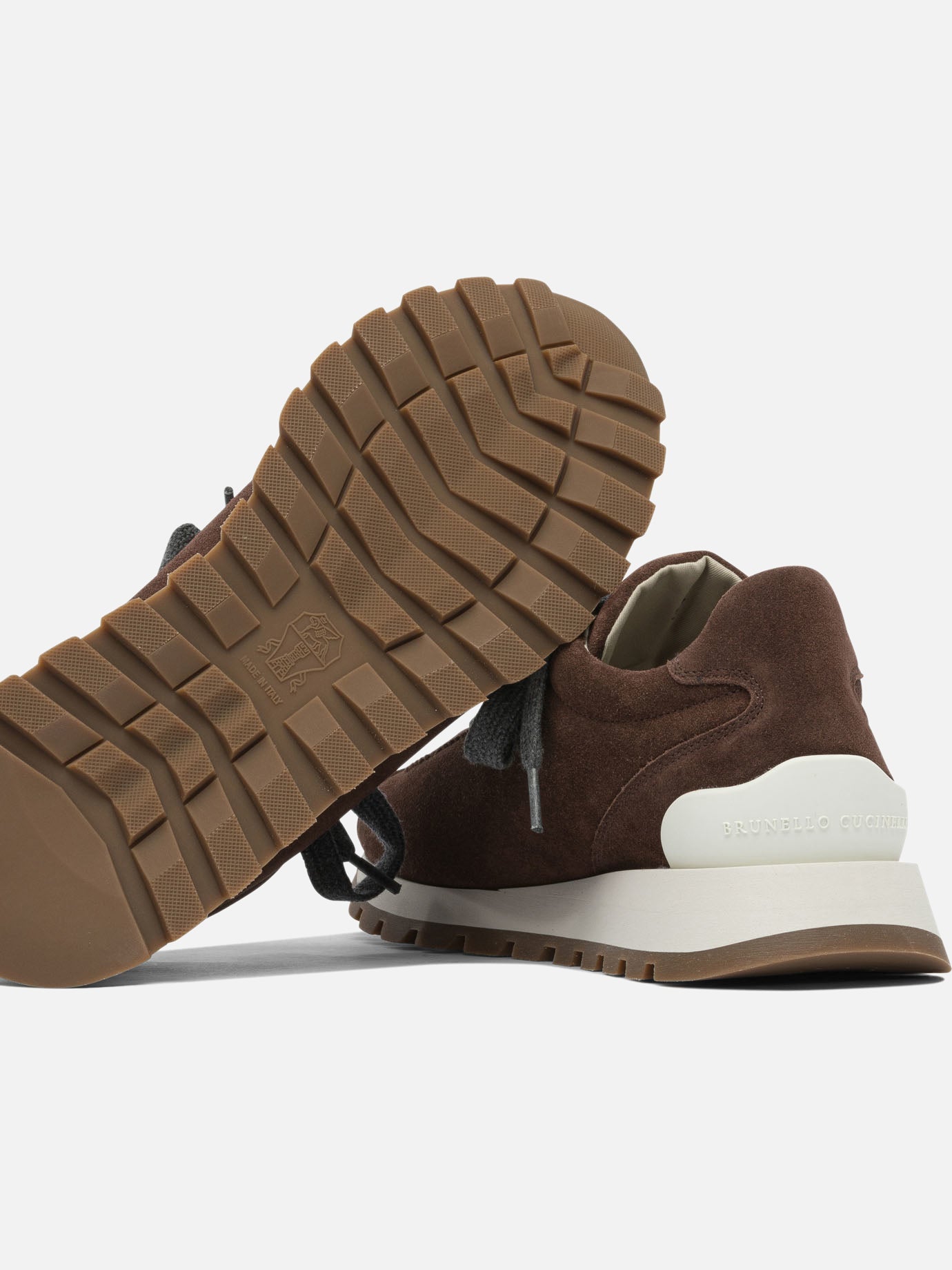Low top sneakers 100% suede - 100% rubber  Bordeaux - Brunello Cucinelli Women | PDP | VIETTI Online Store | thumbnail_5
