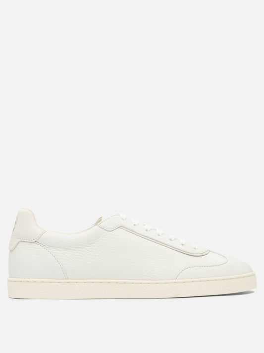 Sneaker basse 100% leather - 100% rubber  Bianco - Brunello Cucinelli Uomo | VIETTI Online Store 
