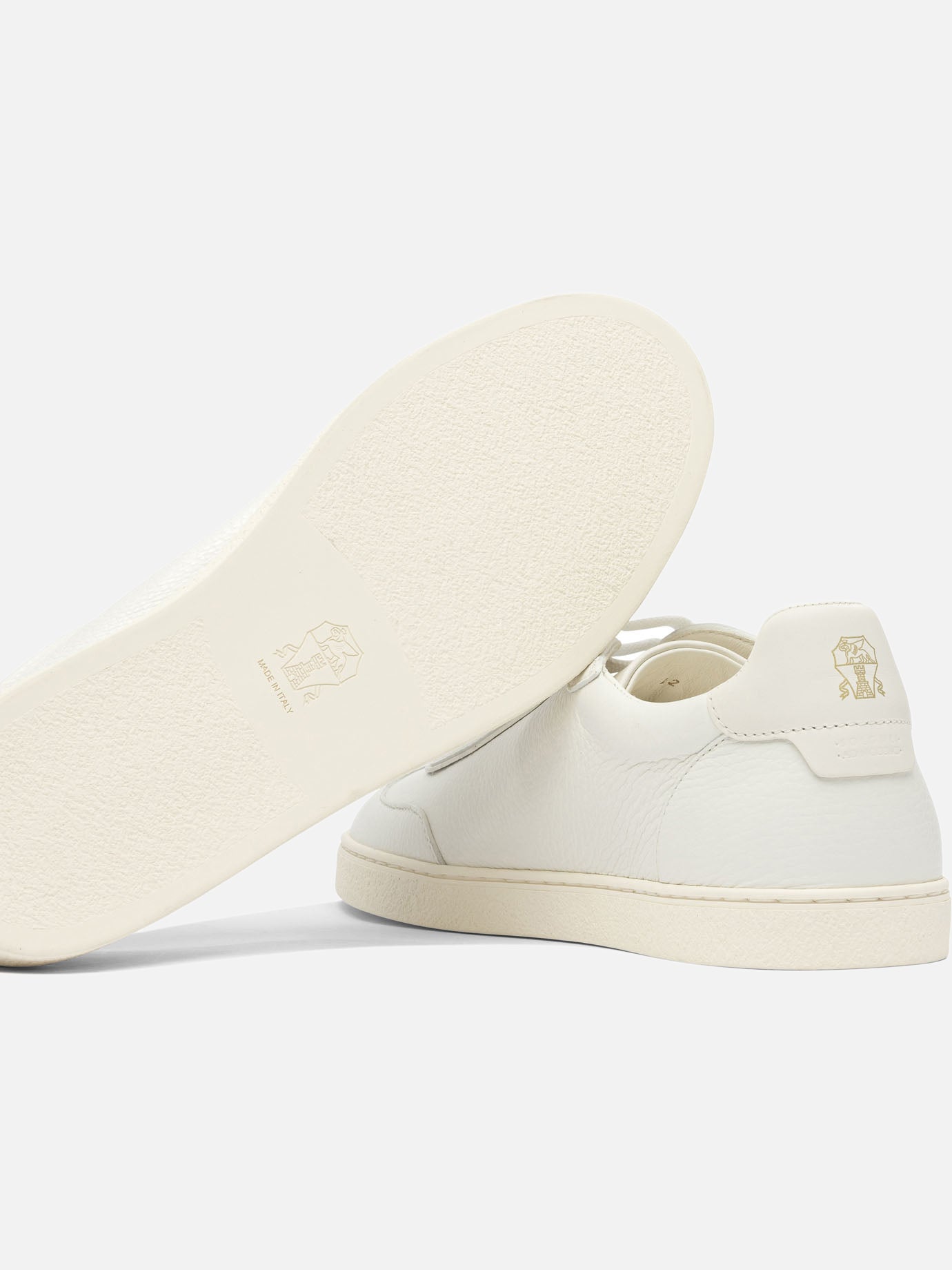 Low top sneakers 100% leather - 100% rubber  White - Brunello Cucinelli Men | PDP | VIETTI Online Store | thumbnail_5