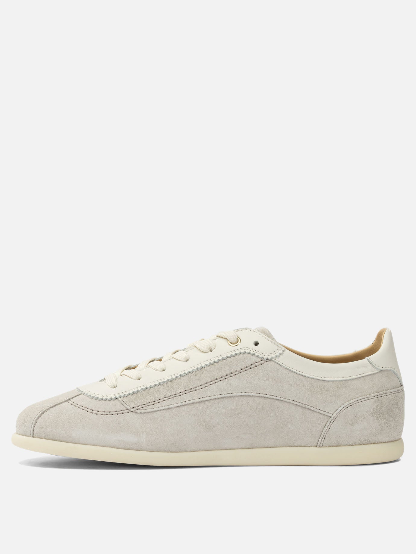 Low top sneakers 100% suede - 100% rubber  Beige - Brunello Cucinelli Men | PDP | VIETTI Online Store | thumbnail_3