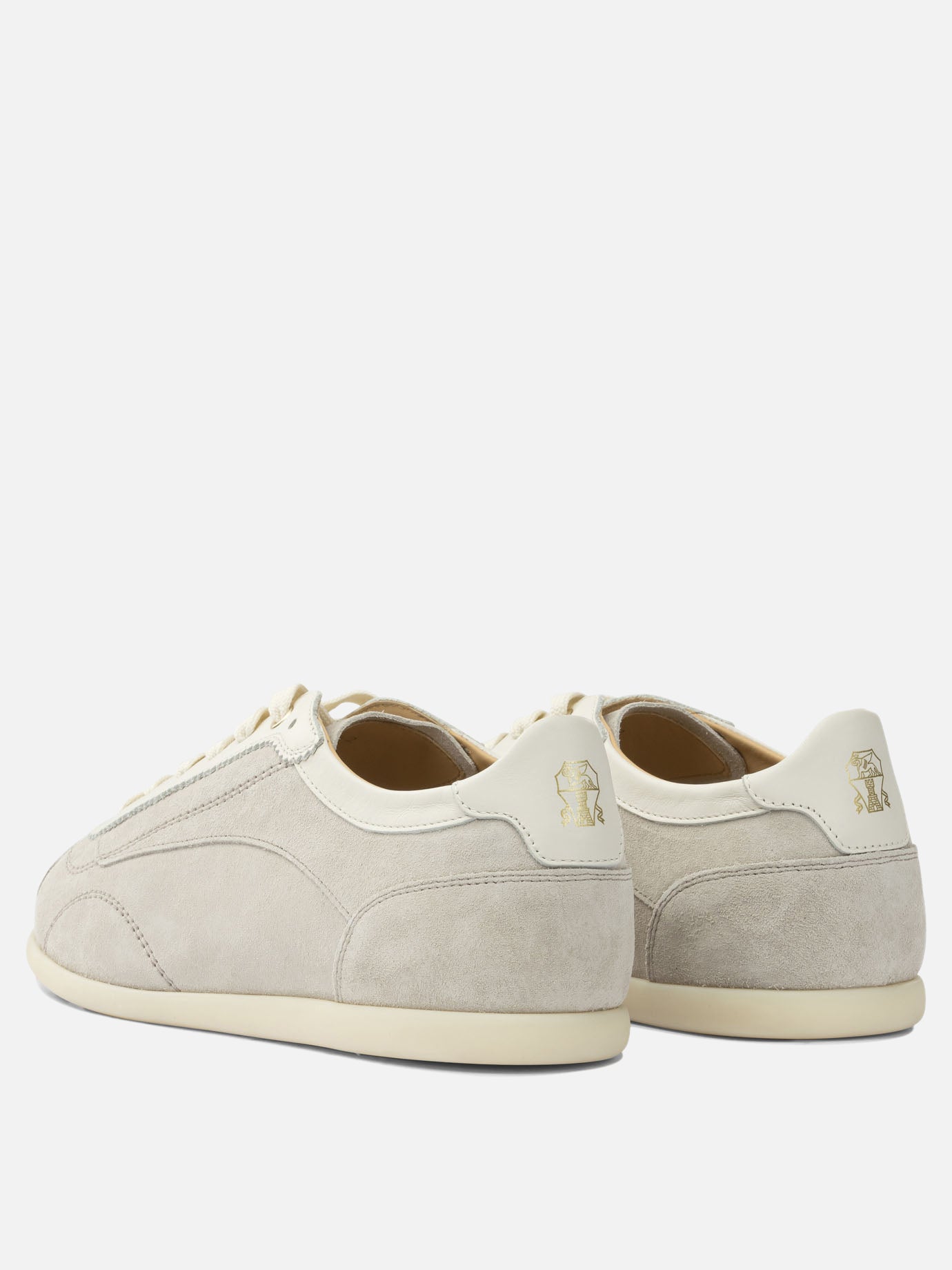 Low top sneakers 100% suede - 100% rubber  Beige - Brunello Cucinelli Men | PDP | VIETTI Online Store | Zoom-Modal_4
