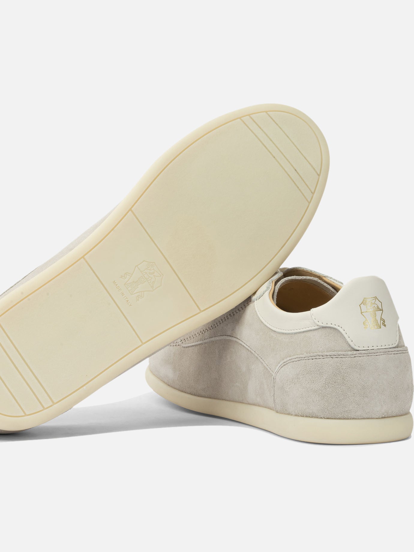 Low top sneakers 100% suede - 100% rubber  Beige - Brunello Cucinelli Men | PDP | VIETTI Online Store | thumbnail_5