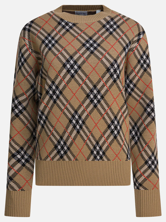 Maglioni girocollo Check  Beige - Burberry Donna | PLP | VIETTI Online Store 
