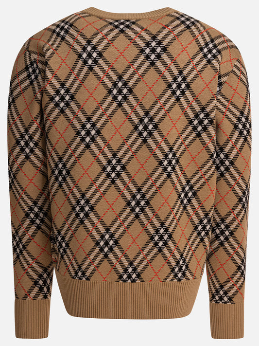 Crewneck sweaters Check  Beige - Burberry Men | PLP | VIETTI Online Store | 2
