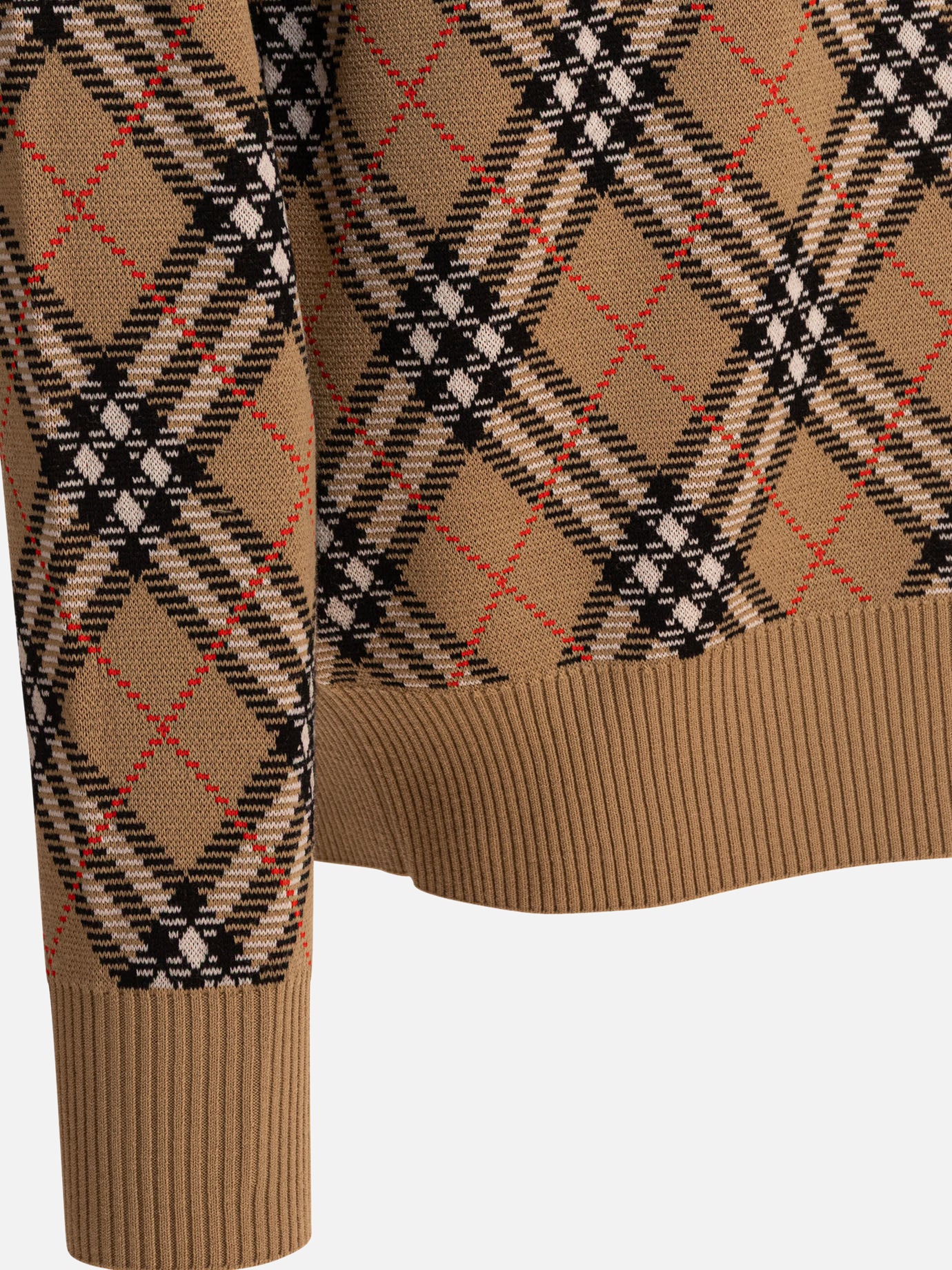 Crewneck sweaters Check  Beige - Burberry Men | PDP | VIETTI Online Store | thumbnail_4