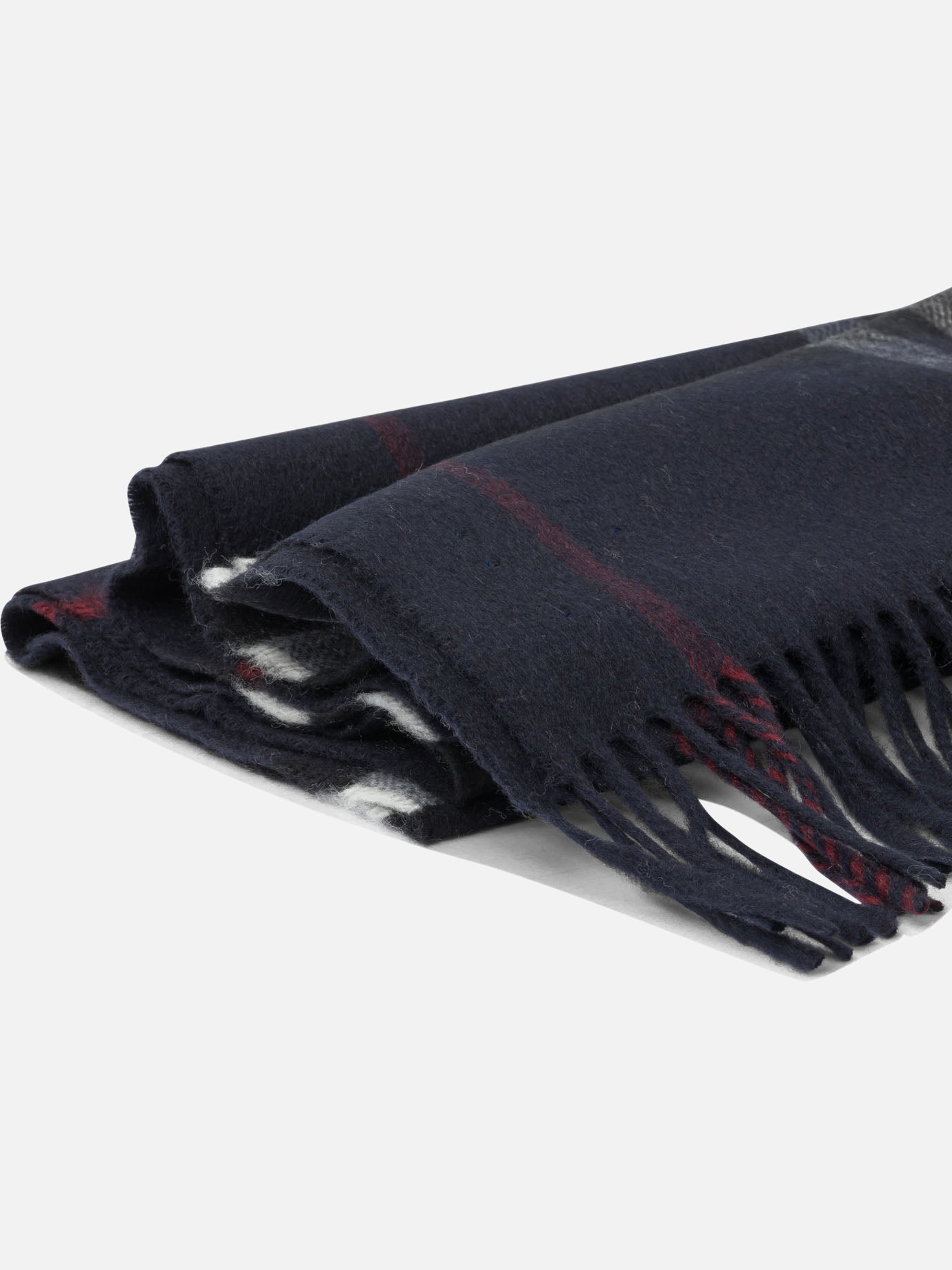 Sciarpe con frange 100%cashmere  Nero - Burberry Uomo | PDP | VIETTI Online Store | thumbnail_2