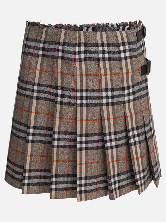 Miniskirts Check  Beige - Burberry Women | PDP | VIETTI Online Store 
