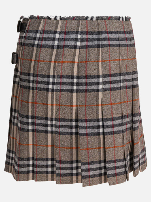 Miniskirts Check  Beige - Burberry Women | PDP | VIETTI Online Store | 2
