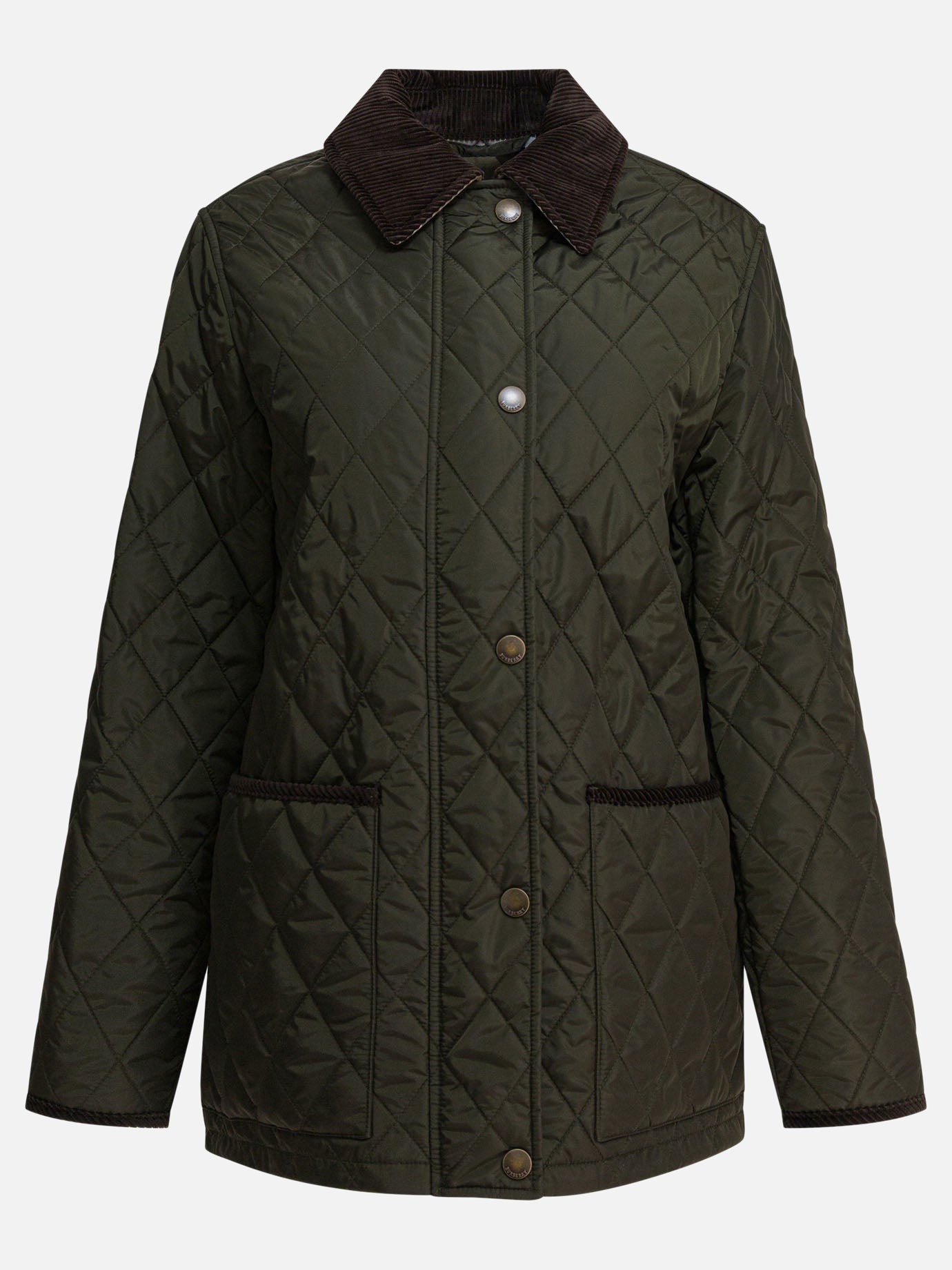 Quilted & Utility Jackets Solid colour  Green - Burberry Women | PDP | VIETTI Online Store | thumbnail