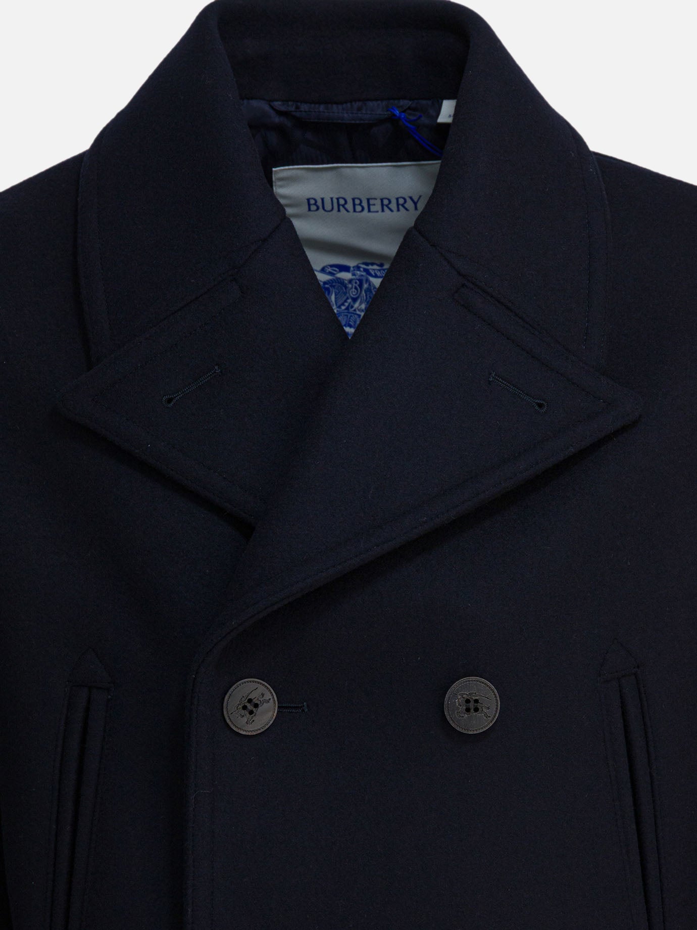 Short coats Solid colour  Blue - Burberry Men | PDP | VIETTI Online Store | thumbnail_3