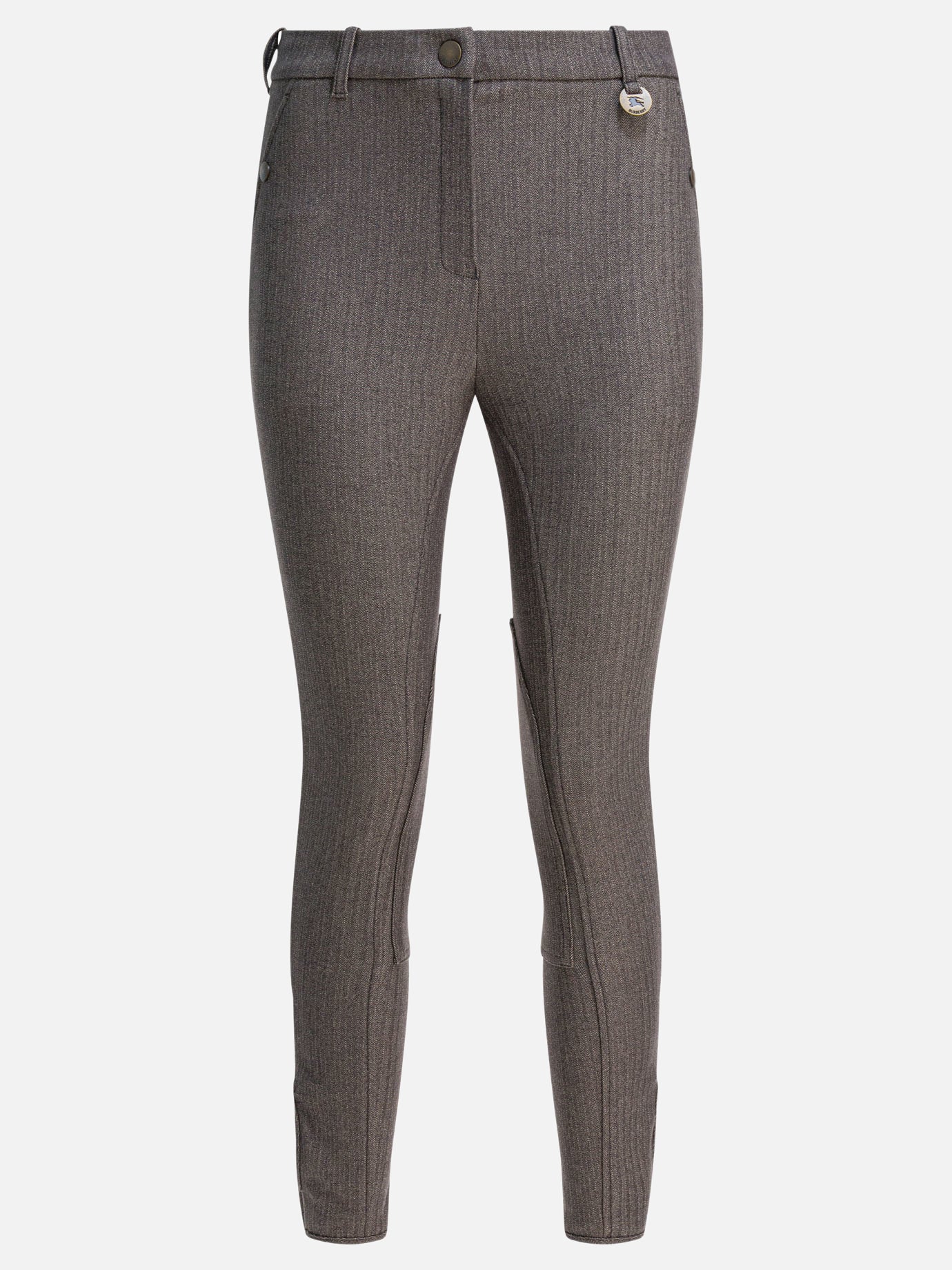 Pantaloni casual Herringbone  Marrone - Burberry Donna | PDP | VIETTI Online Store | Zoom-Modal
