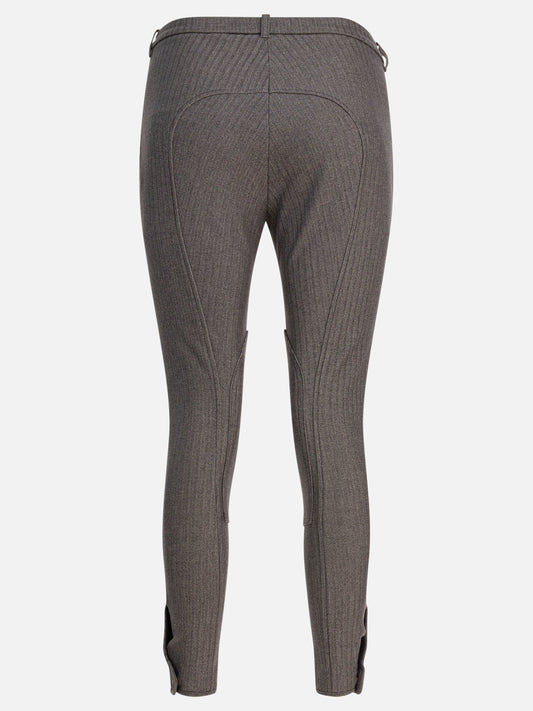 Leisure trousers Herringbone  Brown - Burberry Women | PDP | VIETTI Online Store | 2
