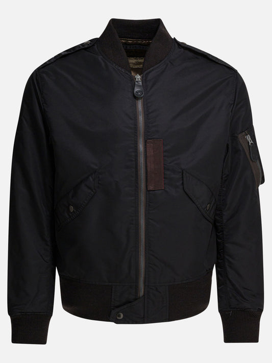 Bomber jackets Solid colour  Black - Buzz Rickson's Men | VIETTI Online Store 
