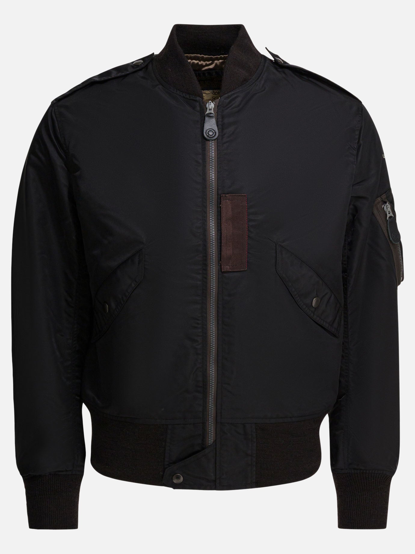 Bomber Solid colour  Nero - Buzz Rickson&#39;s Uomo | PDP | VIETTI Online Store | thumbnail