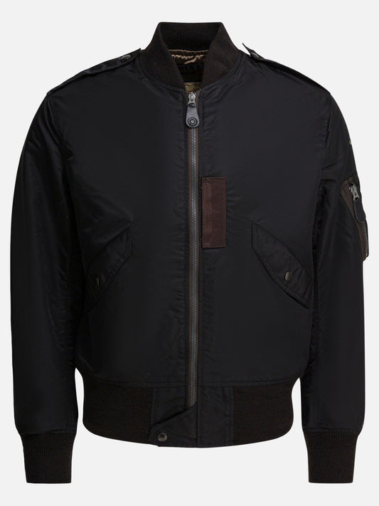 Bomber jackets Solid colour  Black - Buzz Rickson's Men | VIETTI Online Store 

