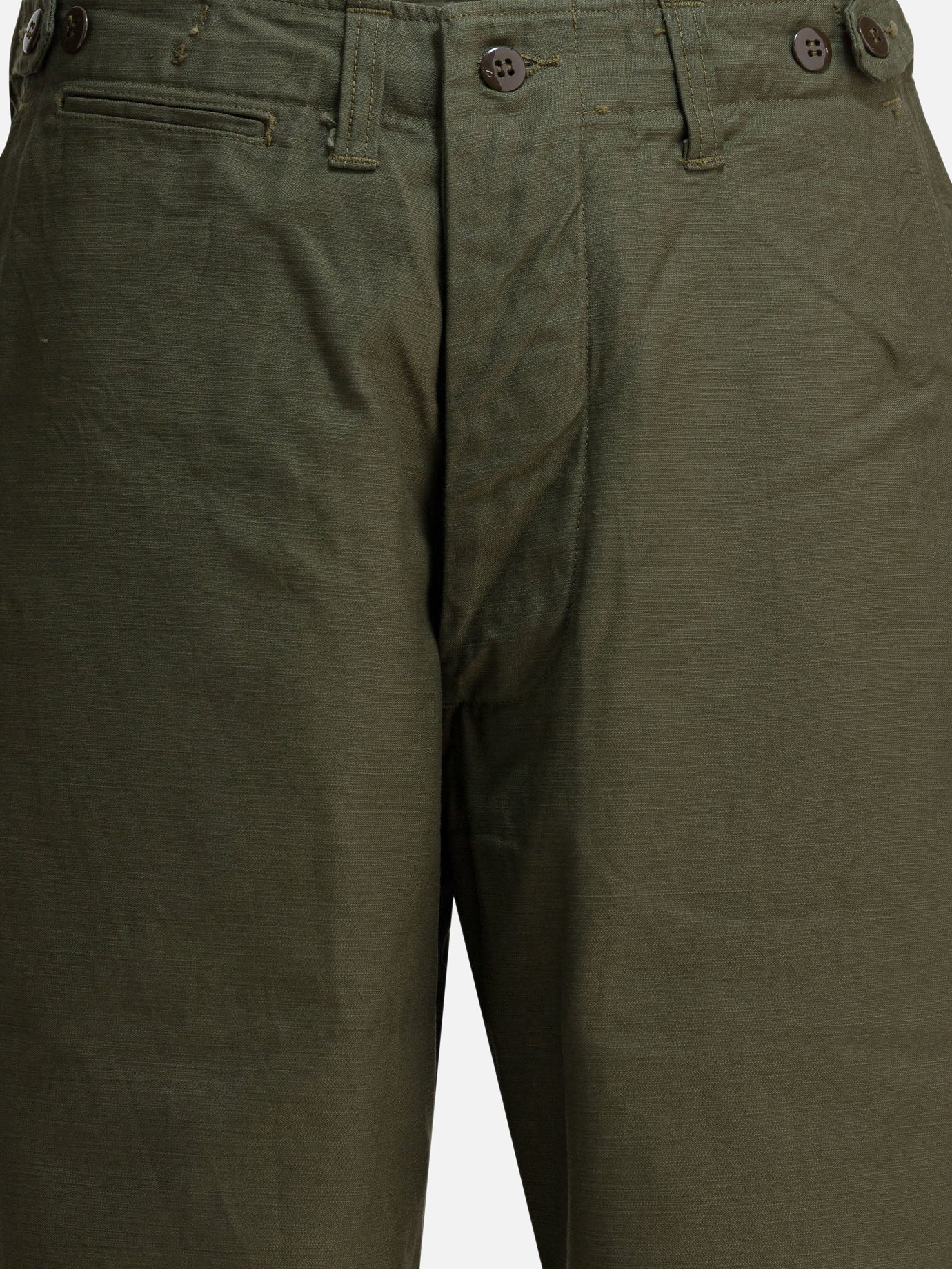 Cargo & parachute trousers Solid colour  Green - Buzz Rickson's Men | PDP | VIETTI Online Store | thumbnail_3
