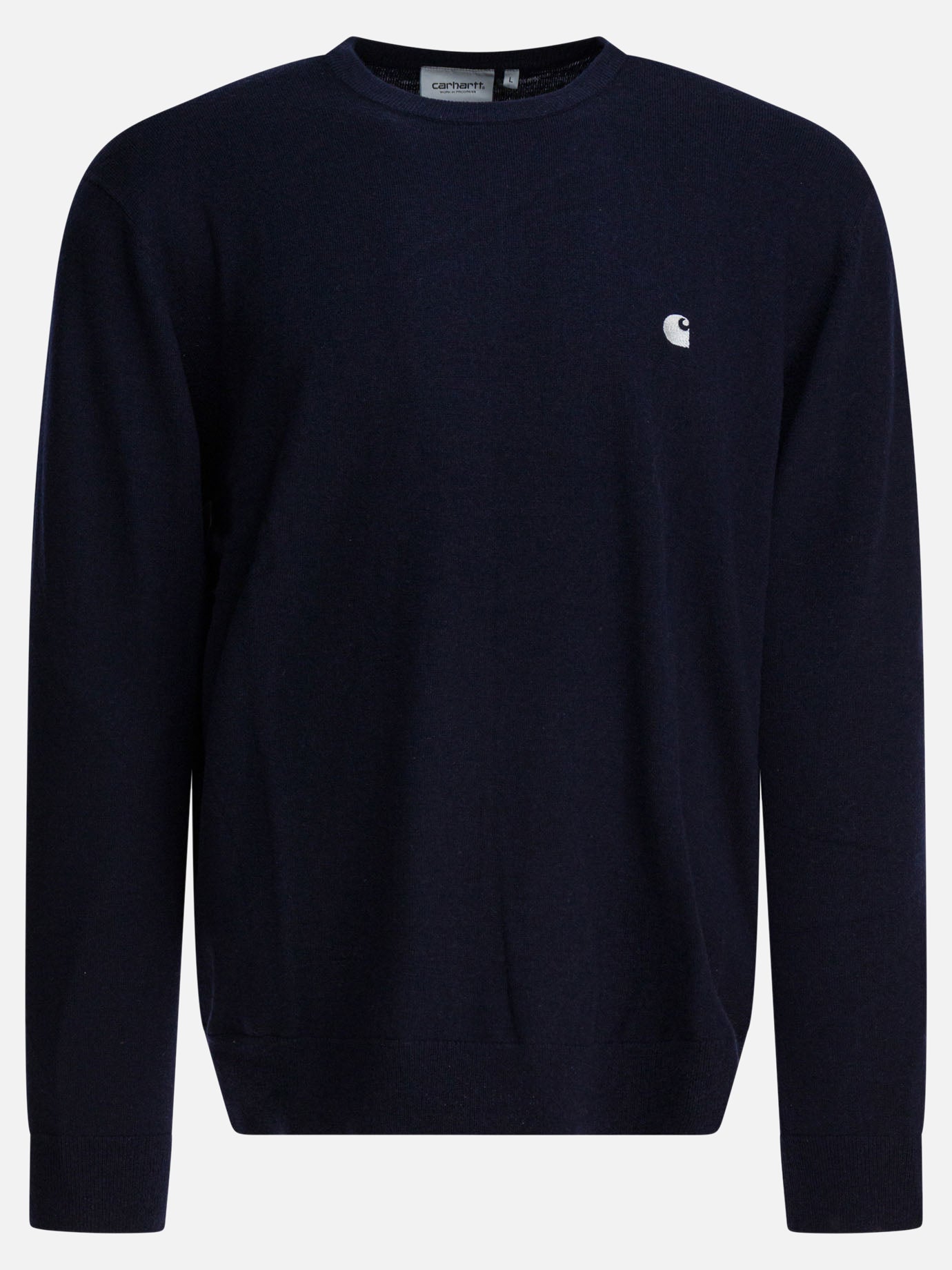 Crewneck sweaters Logo  Blue - Carhartt WIP Men | PDP | VIETTI Online Store | Zoom-Modal
