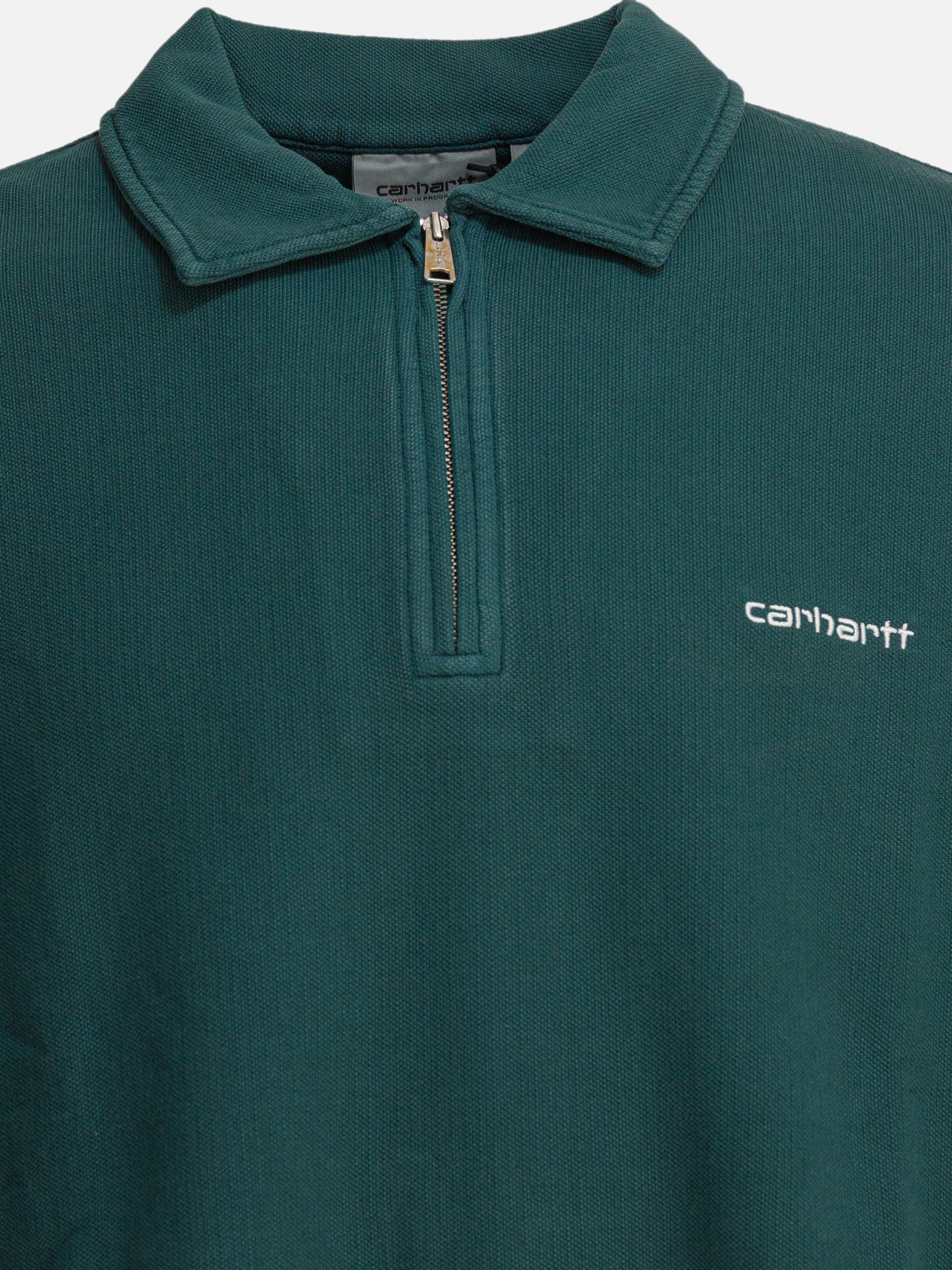 Felpe con mezza zip Logo  Verde - Carhartt WIP Uomo | PDP | VIETTI Online Store | Zoom-Modal_3
