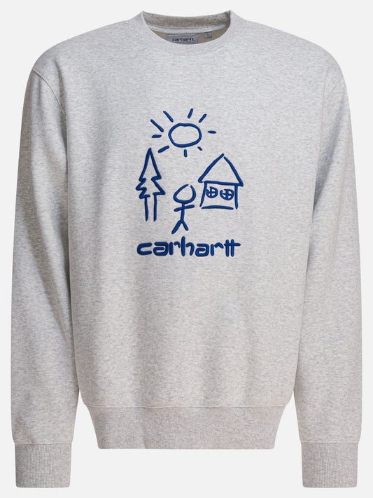 Felpe girocollo Logo  Grigio - Carhartt WIP Uomo | PLP | VIETTI Online Store 

