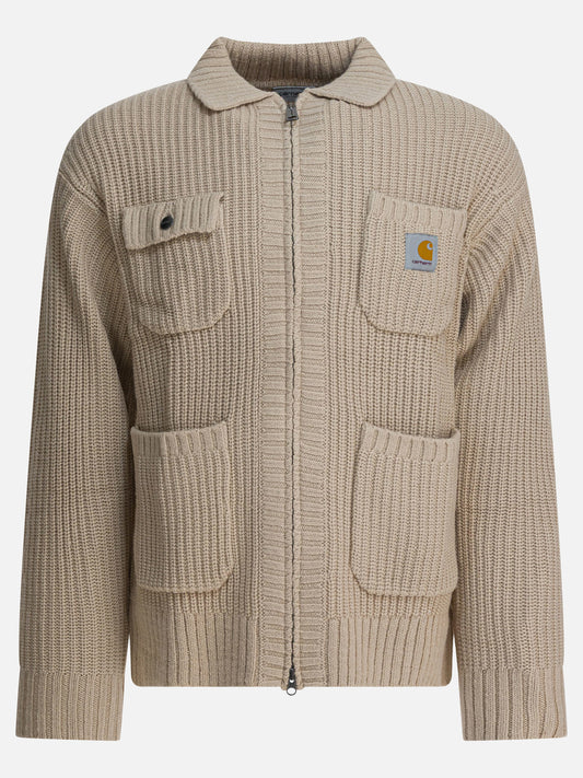 Quilted & Utility Jackets Logo  Beige - Carhartt WIP Men | PLP | VIETTI Online Store 
