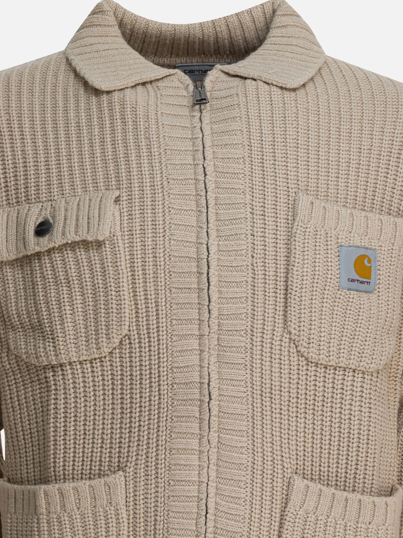 Quilted & Utility Jackets Logo  Beige - Carhartt WIP Men | PDP | VIETTI Online Store | Zoom-Modal_3
