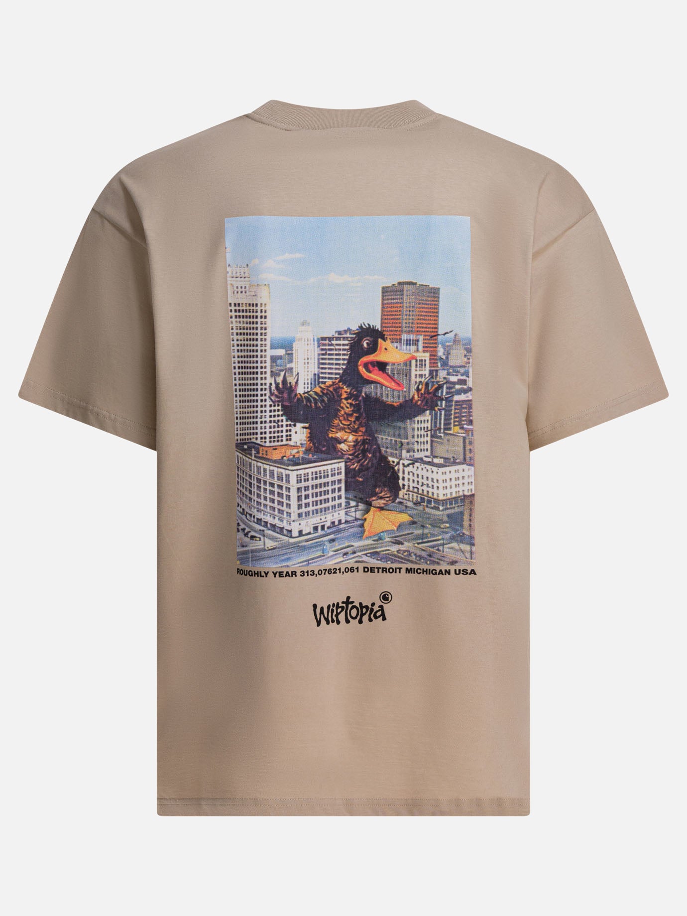 Crewneck t-shirts Logo  Beige - Carhartt WIP Men | PDP | VIETTI Online Store | Zoom-Modal_2
