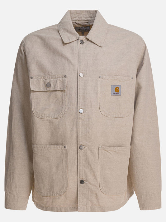 Denim jackets Solid colour  Beige - Carhartt WIP Men | PLP | VIETTI Online Store 
