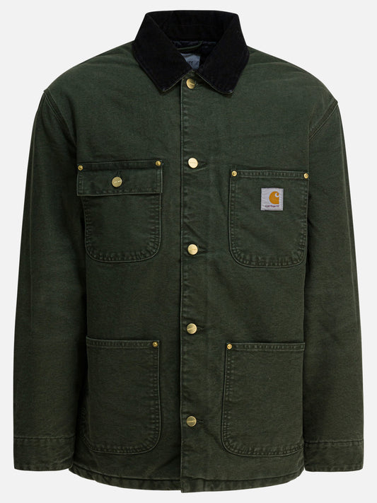 Quilted & Utility Jackets Solid colour  Green - Carhartt WIP Men | PLP | VIETTI Online Store 
