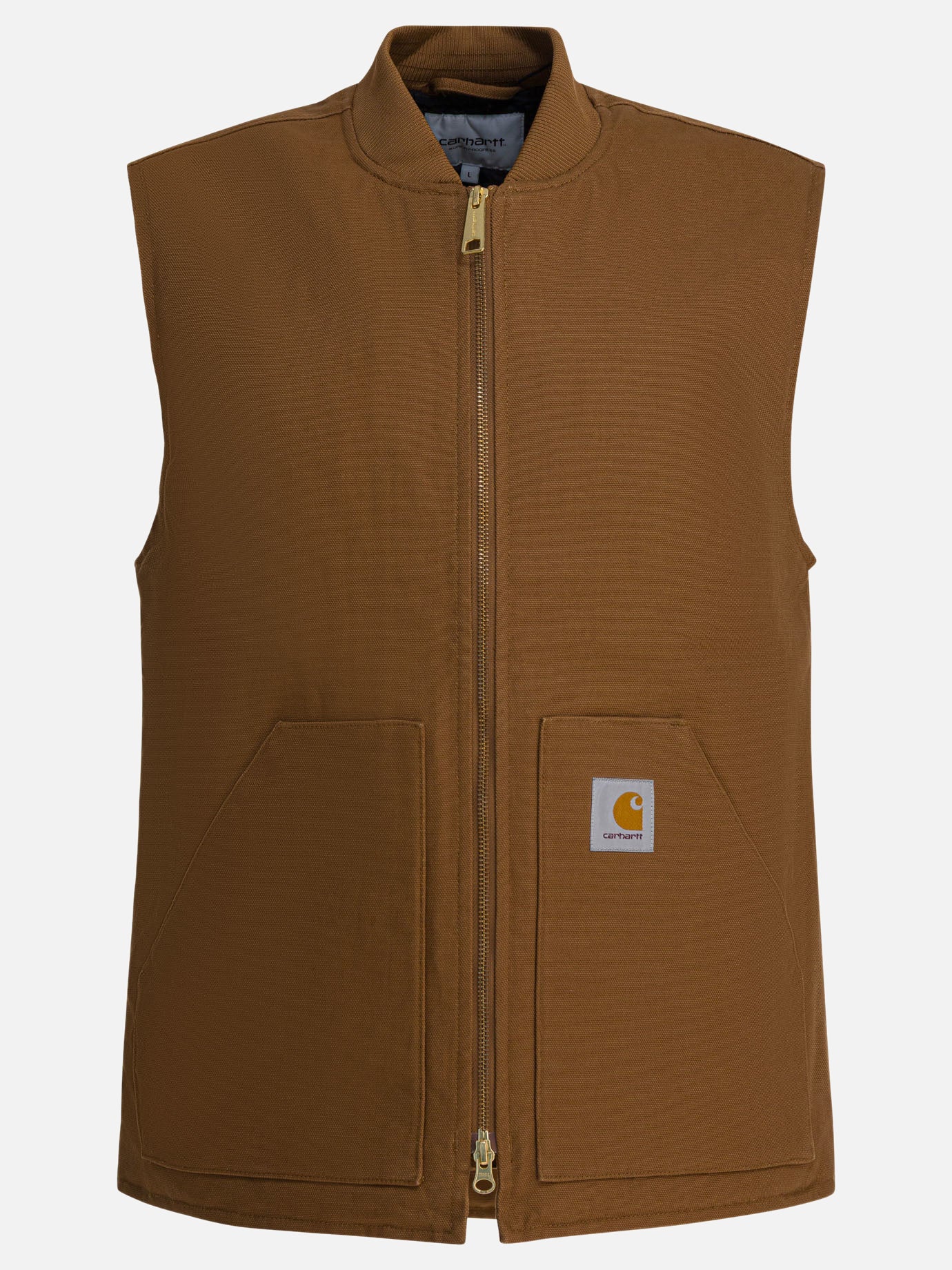 Giacche smanicate Logo  Marrone - Carhartt WIP Uomo | PDP | VIETTI Online Store | Zoom-Modal
