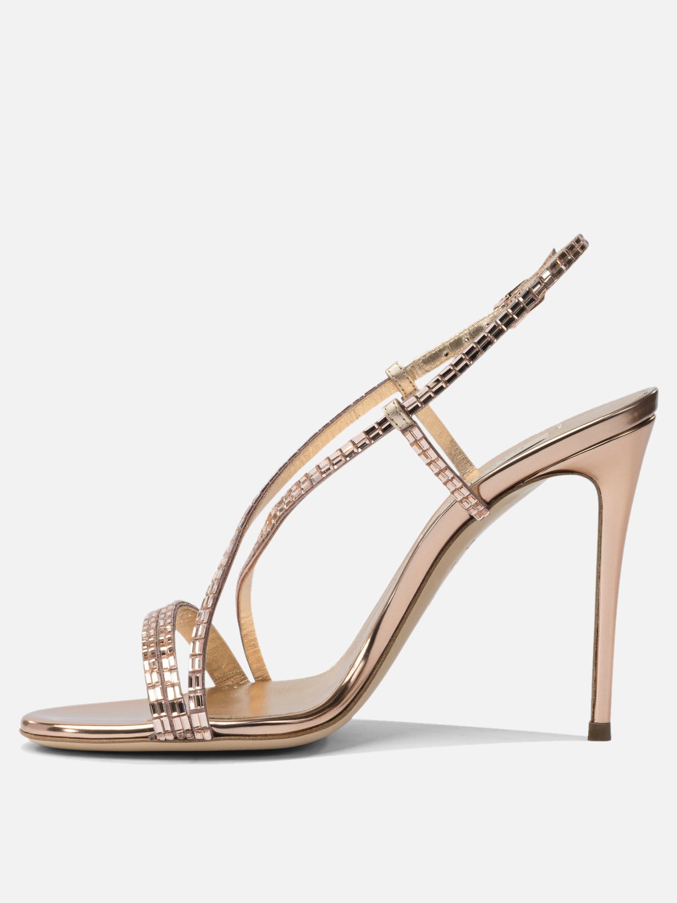 Sandali con tacco 100% leather - 100% leather  Rosa - Casadei Donna | PDP | VIETTI Online Store | thumbnail_3