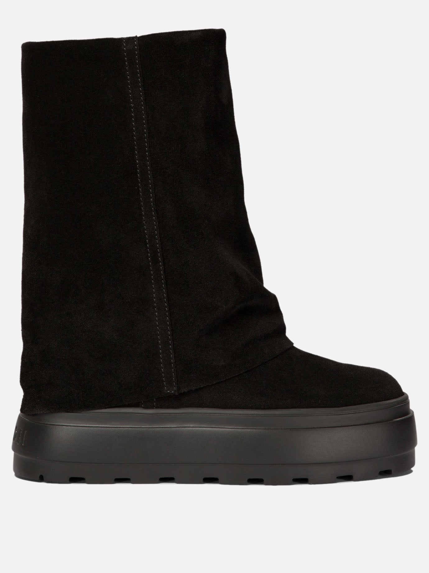 Stivaletti pull-on 100% suede - 100% rubber  Nero - Casadei Donna | PDP | VIETTI Online Store | thumbnail